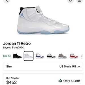 White Basketball Sneakers with Blue Jumpman Logo